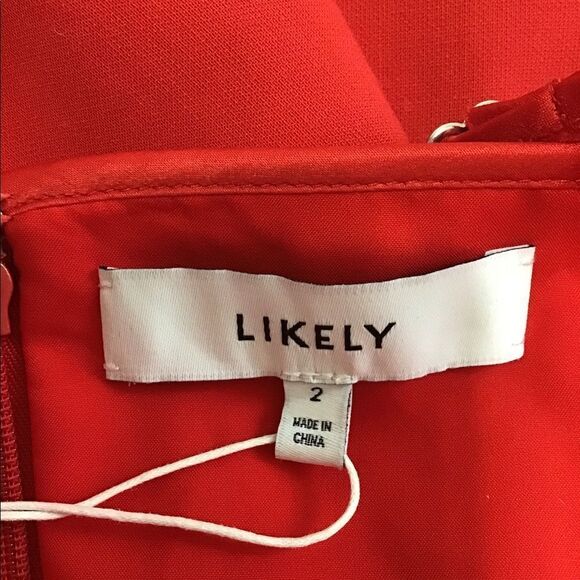 Likely Red Keela Flowy Maxi Sweetheart Neckline Gown Asymmetric Hem New Size 2 - Picture 8 of 8